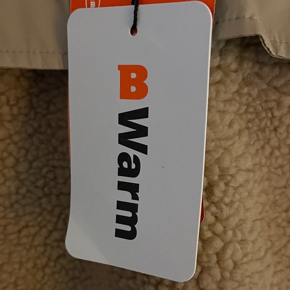 Beige Quilted Fleece Jacket Bass Outdoors Warm Size XL Pullover - Picture 5 of 7